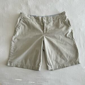 Tommy Hilfiger Women Classic Khaki Short Everyday Sportswear 100% Cotton Size 16